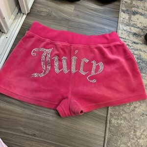 Juicy Couture Fuchsia Velour Shorts